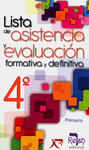 LISTA DE ASISTENCIA Y EVALUACION 4TO